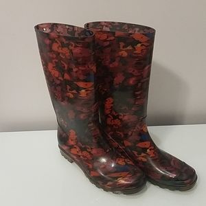 Printed Glossy Rainboots